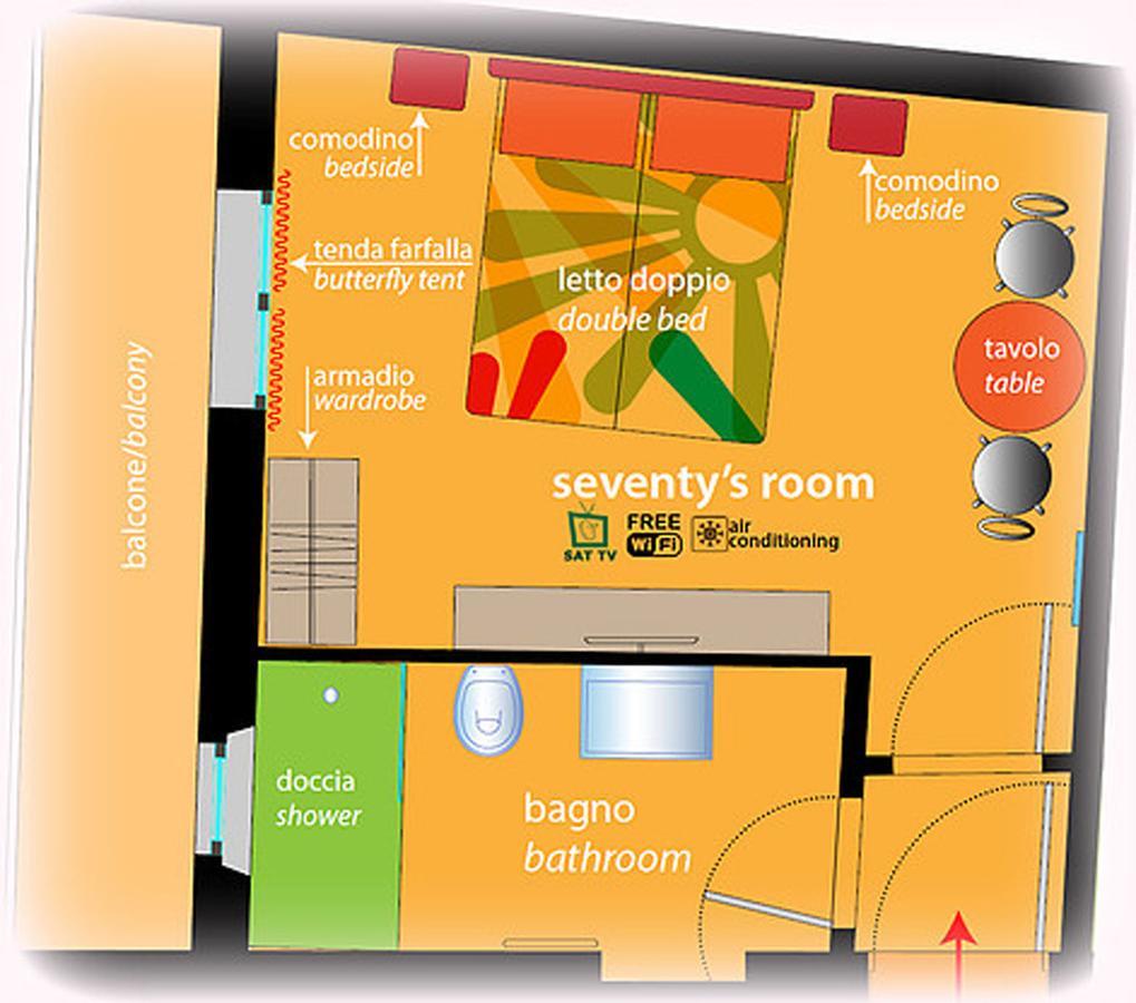Zip B&B . Design In Firenze Eksteriør bilde